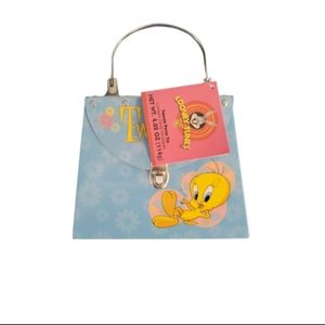 I Taut I Taw a Tweety Tin! Houston Harvest EMPTY Candy Tin w Tweety & Tag EUC.